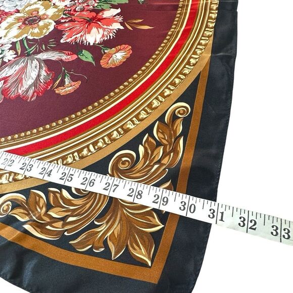 Vintage Echo Large Square Silk Floral Vatican Collection Square - Picture 5 of 8